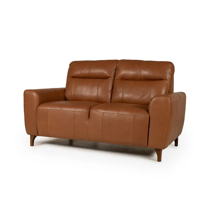 Sofá Tahití - Cuero Advanced - 2 cuerpos - Maverick Telha en Marrón - Sillones y sofás, Uruguay | NYR