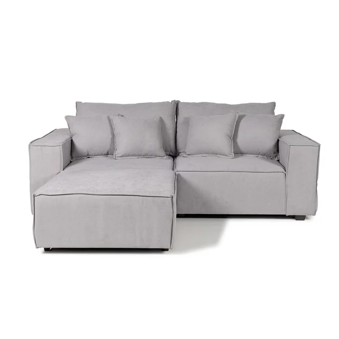 Sofá Modular Maia (3 módulos) - Tela Microfibra - 12074 (Ceniza) en Gris - Sillones y sofás, Uruguay | NYR, vista 2