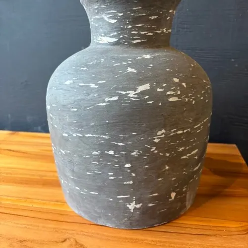 Jarrón artesanal artesanal Bloom en Gris - Decoración, Uruguay | Balihai