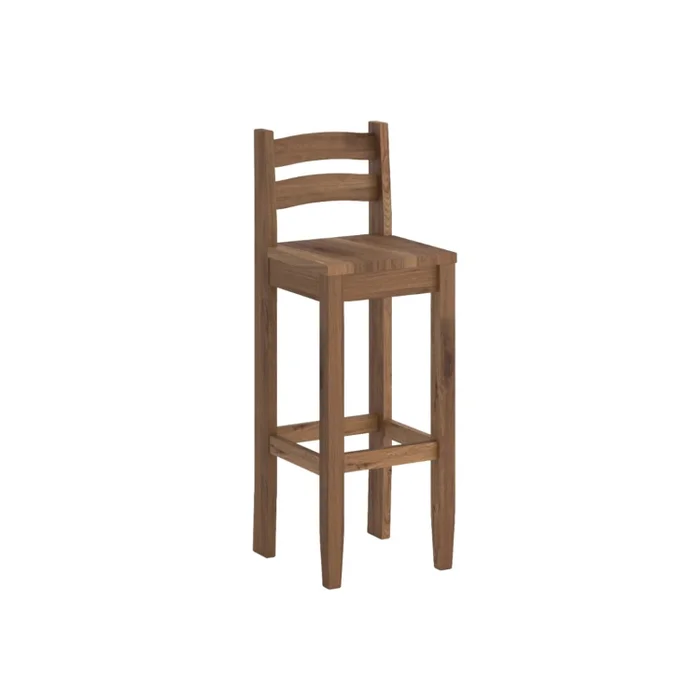 Isla Desayunador 4 Bancos Cocina Comedor Madera - Nogal - Línea Monterrey en Marrón - Mesas de comedor, Uruguay | Ecowood, vista 4