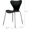 SILLA JACOBSEN - COLOR NEGRA en Negro - Sillas, Uruguay | Champagne Home, vista 2 de 4