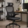 SILLA DE OFICINA CON TELA MESH NEGRO MC070A - Escritorios y sillas de escritorio, Uruguay | Alfa Ventas, vista 3 de 3