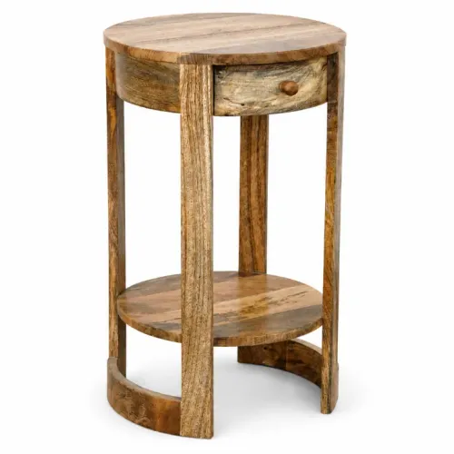 M189 Mesa Auxiliar 45x40x68 en Madera natural - Mesas de living, Uruguay | Victoriana