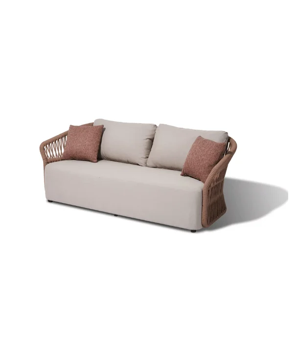 SOFA TRIPLE MENORCA MOCA en Marrón - Muebles para el exterior, Uruguay | Más Infinito Casa