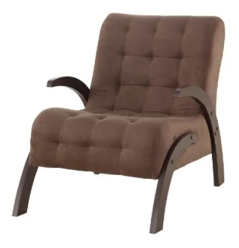Butaca Living Sillon 1 Cuerpo Sofa Flower Marron en Madera natural - Butacas, banquetas y puffs, Uruguay | Soy Hogar, vista 5