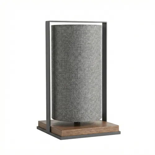 Lámpara de Mesa Frame Cylinder en Gris - Lámparas de mesa, Uruguay | La Perla