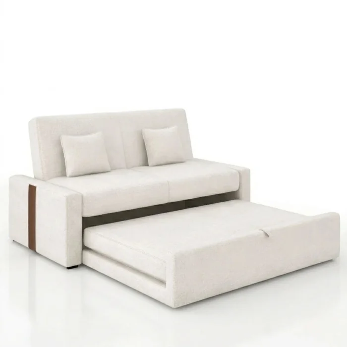 Sillón Sofá Cama Charlotte - Beige en Beige - Sillones y sofás, Uruguay | Ecowood, vista 4