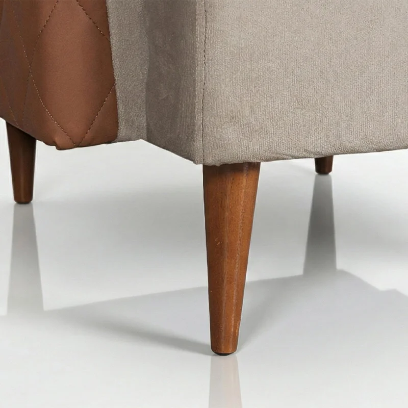 Butaca Poltrona 1 Cuerpo Alta Con Patas Capitoneada en Beige - Muebles, Uruguay | Soy Hogar, vista 15
