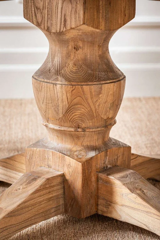 MESA COMEDOR EXTENSIBLE - 1.20 A 1.70 MTS - OLMO en Madera natural - Mesas de comedor, Uruguay | La Iberica, vista 4