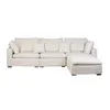 Sofá C/chaise Y Fundas Desmontables 4 Cuerpos Tela Natural-beige Moma Natural en Beige - Sillones y sofás, Uruguay | Divino, vista 2 de 5