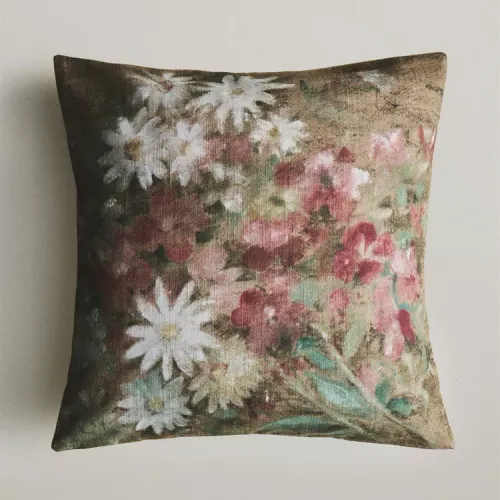 FUNDA COJÍN FLORES en Multicolor - Textiles, Uruguay | Zara Home