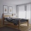 Cama 2 Plazas Madera Maciza Linea Mexicana - Natural en Madera natural - Dormitorio, Uruguay | Rústico Hogar, vista 2 de 2