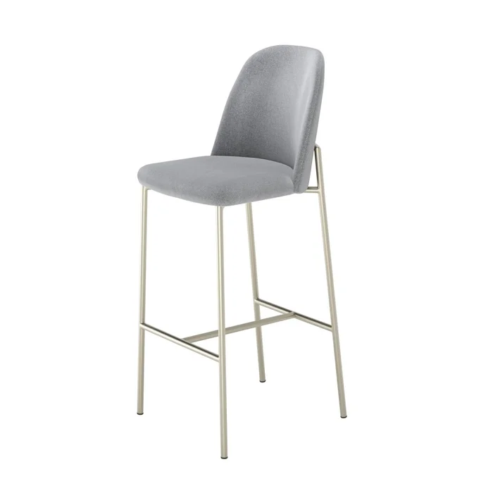 Banqueta Lucile - Linea Monaco - Gris en Gris - Butacas, banquetas y puffs, Uruguay | Rústico Hogar