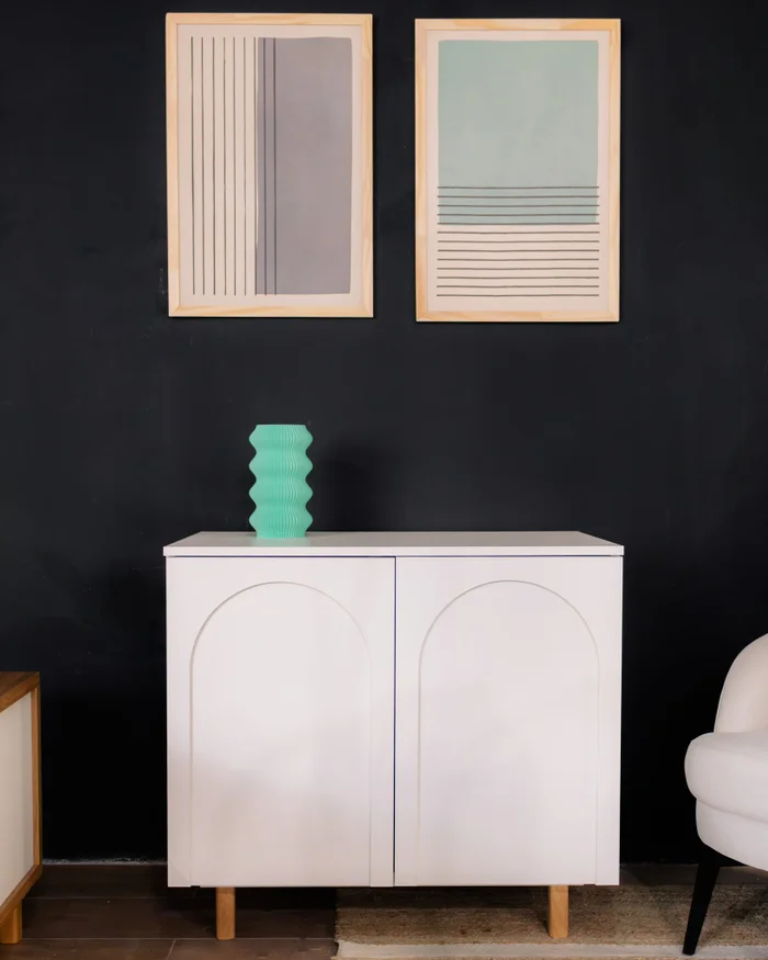 Aparador Coffee Corner Arco 80cm - Blanco en Madera natural - Aparadores y recibidores, Uruguay | Berna home, vista 2