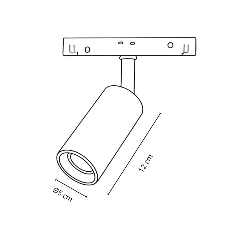 Track Light Magnético G2 12W 2700K Blanco en Blanco - Lámparas colgantes, Uruguay | Serlux, vista 6