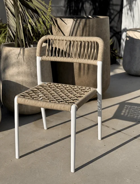 SILLA CUERDA PP NATURAL Y BCO en Multicolor - Muebles para el exterior, Uruguay | Masinfinito Casa, vista 2
