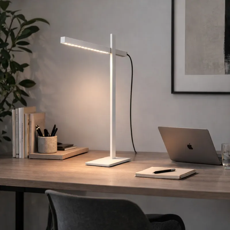 Portátil led plegable 8w 60cm - Blanca en Blanco - Lámparas de mesa, Uruguay | Iluminica