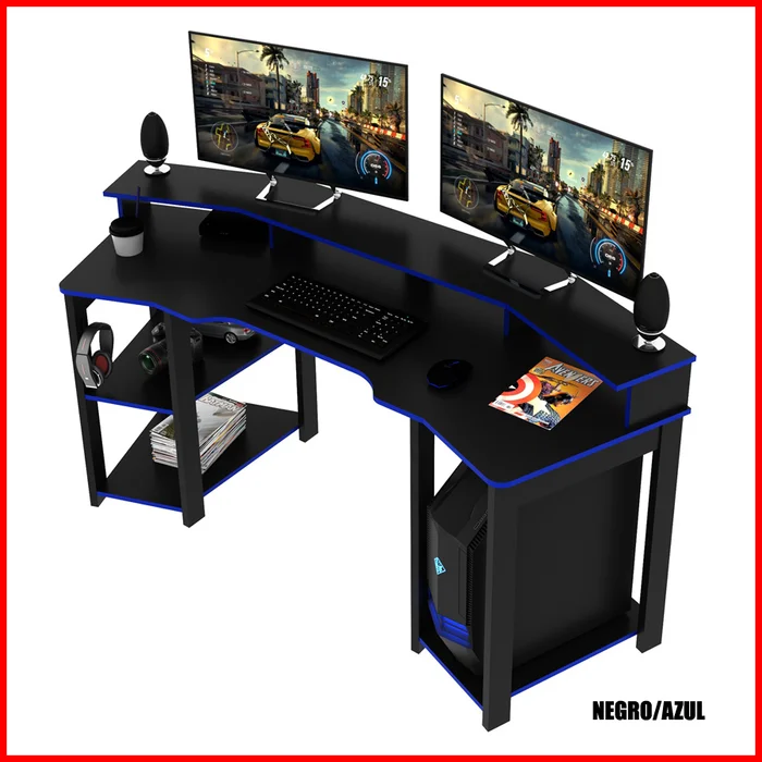Escritorio Gamer envolvente – ME 4167 - Escritorios y sillas de escritorio, Uruguay | Punto Unión, vista 2