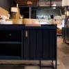 Rack Trendy Negro (Pie Negro) 160 cm - Muebles para TV, Uruguay | Berna home, vista 4 de 8