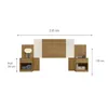 Respaldo Cabecera 2 Plazas Con Mesas De Luz 1 Cajon - Respaldos de cama, Uruguay | Muebles Express, vista 4 de 4