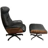 POLTRONA RECLINABLE PAIGE- 100% CUERO - NEGRO - PRODUCTO CON DETALLES - en Negro - Butacas, banquetas y puffs, Uruguay | Champagne Home, vista 2 de 5