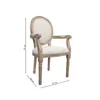 Silla Luis XV con posabrazos en Beige - Sillas, Uruguay | La Cueva Muebles, vista 4 de 6