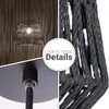 Colgante de fibras naturales 40cm - NEGRO en Negro - Lámparas colgantes, Uruguay | Iluminica, vista 5 de 6