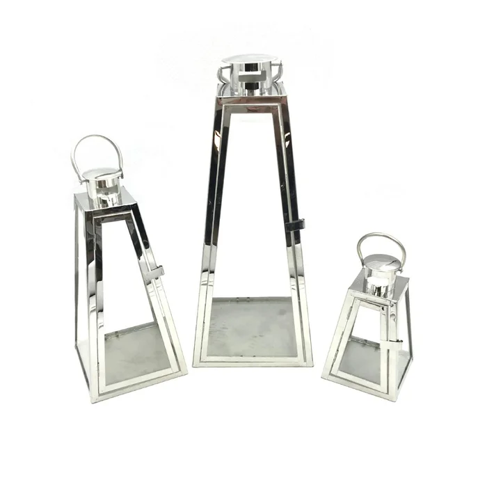 Juego de fanales piramidales en Golden, Silver Plate, Golden Rose - Muebles, Uruguay | Decoramuss