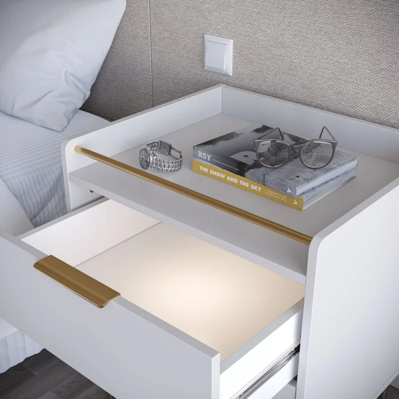 Mesa de Luz Yves - Off White en Blanco - Mesas de luz, Uruguay | Nyr, vista 5