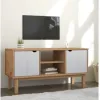 Rack TV 2 P Mel/Gris Linea Nordica en Madera Maciza - Muebles para TV, Uruguay | Que Sal Muebleria, vista 9 de 18