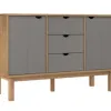 Comoda/Encimera 2P y 3C Mel/Gris Linea Nordica en Madera Maciza - Cómodas, Uruguay | Que Sal Muebleria, vista 7 de 14