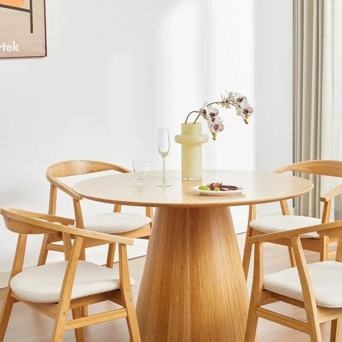 Mesa Sicilia en Madera natural - Muebles, Uruguay | Uruguay Bamboo