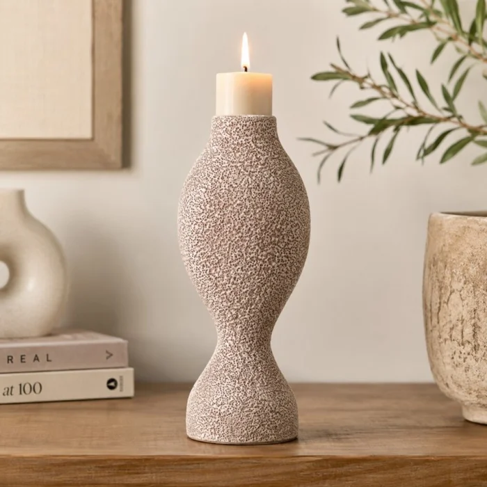 Candelabro Niekka en Beige - Decoración, Uruguay | Aihaus