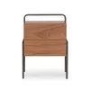 Mesa De Luz 2 Cajones madera c/ patas metal en Madera natural - Mesas de luz, Uruguay | Champagne Home, vista 4 de 4