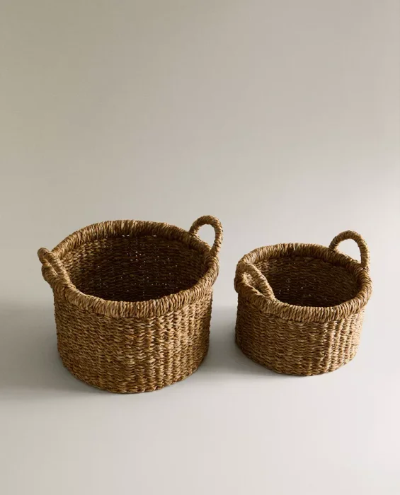 CESTA CILÍNDRICA SEAGRASS - Canastos, Uruguay | Zara Home, vista 2