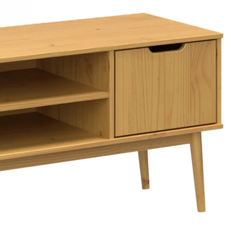 Rack Línea Praga - Roble en Madera natural - Muebles para TV, Uruguay | Ecowood, vista 4