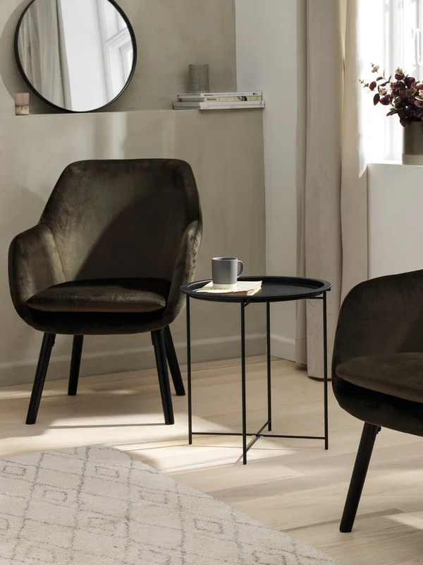 Mesa auxiliar RANDERUP Ø47 negro en Negro - Mesas de arrimo, Uruguay | JYSK, vista 3