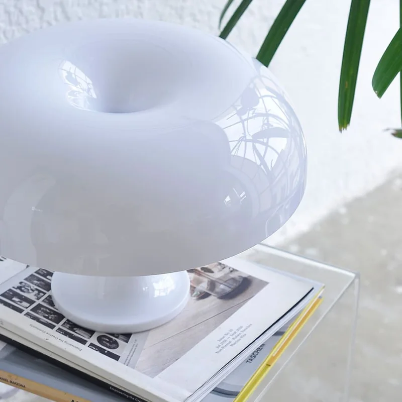 Lampara de mesa retro Mushroom - blanco en Blanco - Lámparas de mesa, Uruguay | Buho Store, vista 7