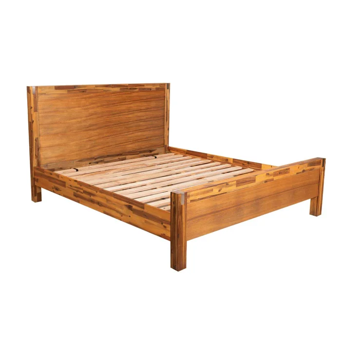 Cama King Madera-acacia Natural-beige Ahf 1202 en Madera natural - Dormitorio, Uruguay | Divino, vista 4