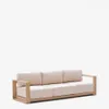 Sofá Ambra de 3 plazas de madera maciza de acacia con acabado claro 249 cm FSC 100% en Beige - Sillones y sofás, Uruguay | Kavehome, vista 1 de 10