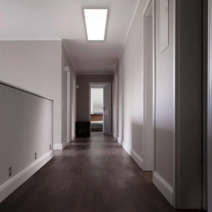 Panel LED 48W 120X30CM Luz Cálida en Blanco - Lámparas colgantes, Uruguay | Serlux, vista 2