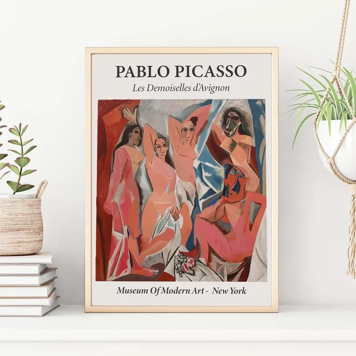 Pablo Picasso - Les Demoiselles d'Avignon en Multicolor - Láminas, Uruguay | La Cuadrería, vista 2