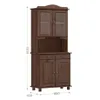 Cristalero 4 Puertas Línea Rubi Café - Chocolate en Marrón - Aparadores y recibidores, Uruguay | Aihaus, vista 3 de 3