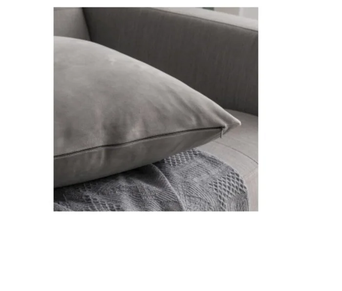 Almohadón Velvet Grey en Gris - Textiles, Uruguay | Finkel