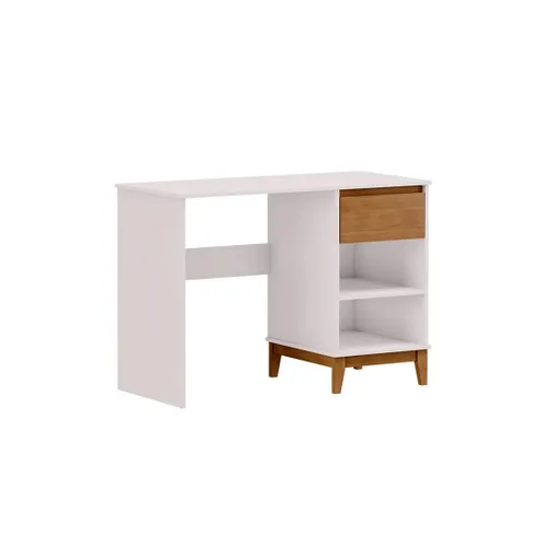 ESCRITORIO PRATA 1 CAJON  2806 BFN OFF WHITE/ FREIJO (NUEVO) - Escritorios y sillas de escritorio, Uruguay | Rosas Hermanos