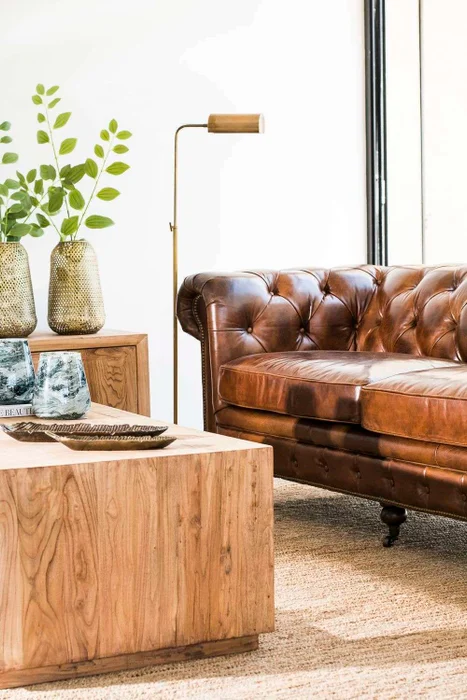 SILLON CHESTERFIELD CUERO ITALIANO - 3 CUERPOS en Marrón - Sillones y sofás, Uruguay | La Iberica, vista 22