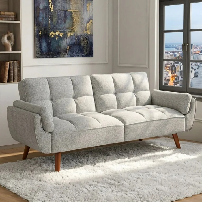 Sofa cama Frida en Gris - Sillones y sofás, Uruguay | La Cueva Muebles, vista 2