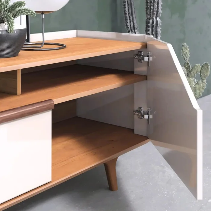 Rack de Tv Arc - 1.8 - Línea Nevada - Muebles para TV, Uruguay | Ecowood, vista 4