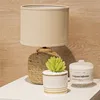 LAMPARA PORCELANA SISAL D20x32CM CAMEL/BLANCO en Multicolor - Lámparas de mesa, Uruguay | Koz, vista 3 de 3