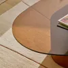 Mesa de centro Olir de vidrio templado y acero marrón 140 x 80 cm en Marrón - Mesas de living, Uruguay | Kavehome, vista 3 de 7